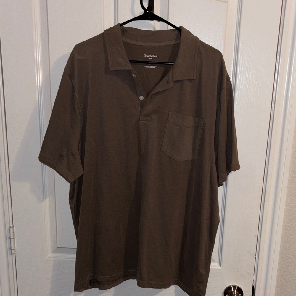 Goodfellow & Co Men's Dark Brown Polo Shirt